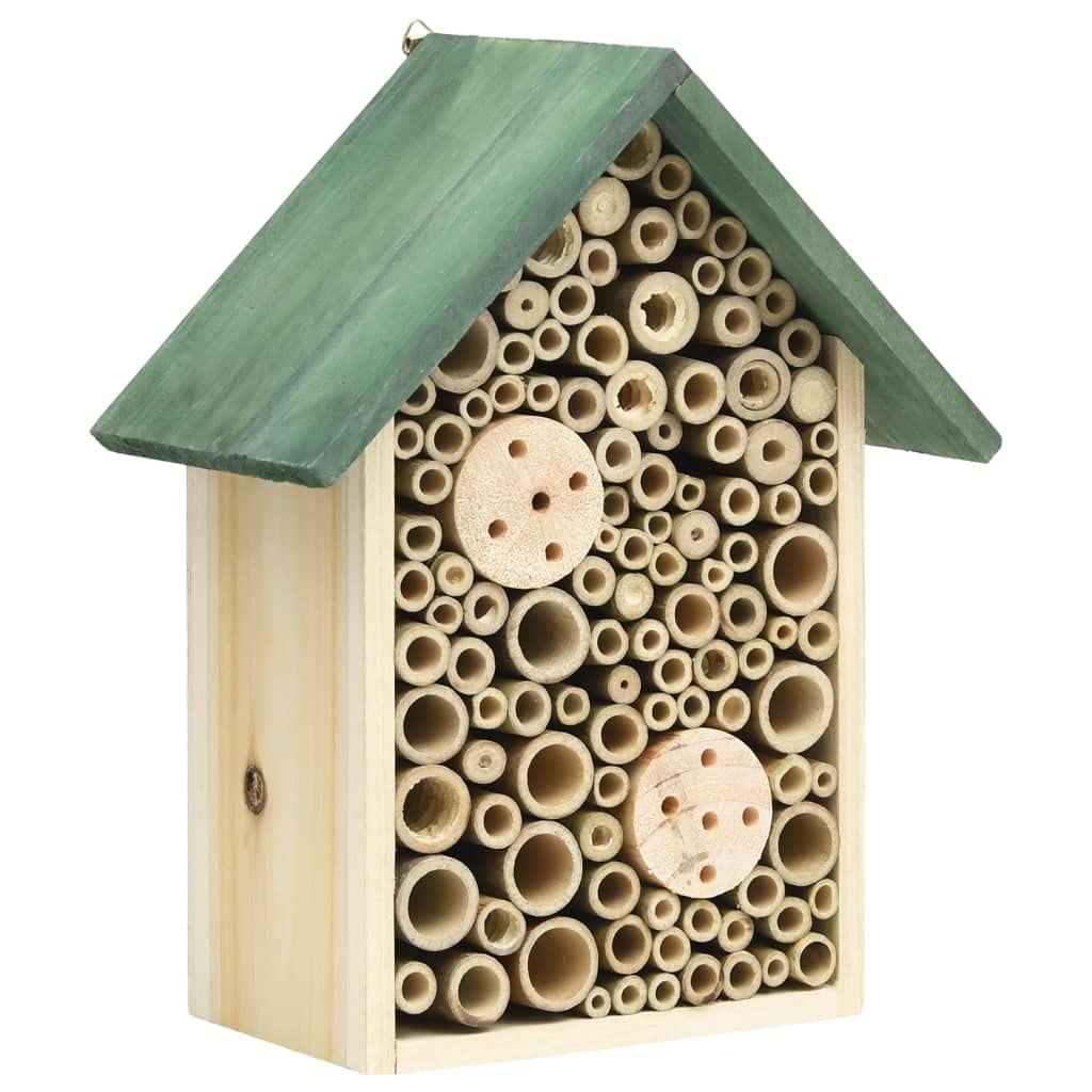 vidaXL 2X Tanne Massiv Insektenhotel Insektenhaus Nistkasten Bienen Brutkasten
