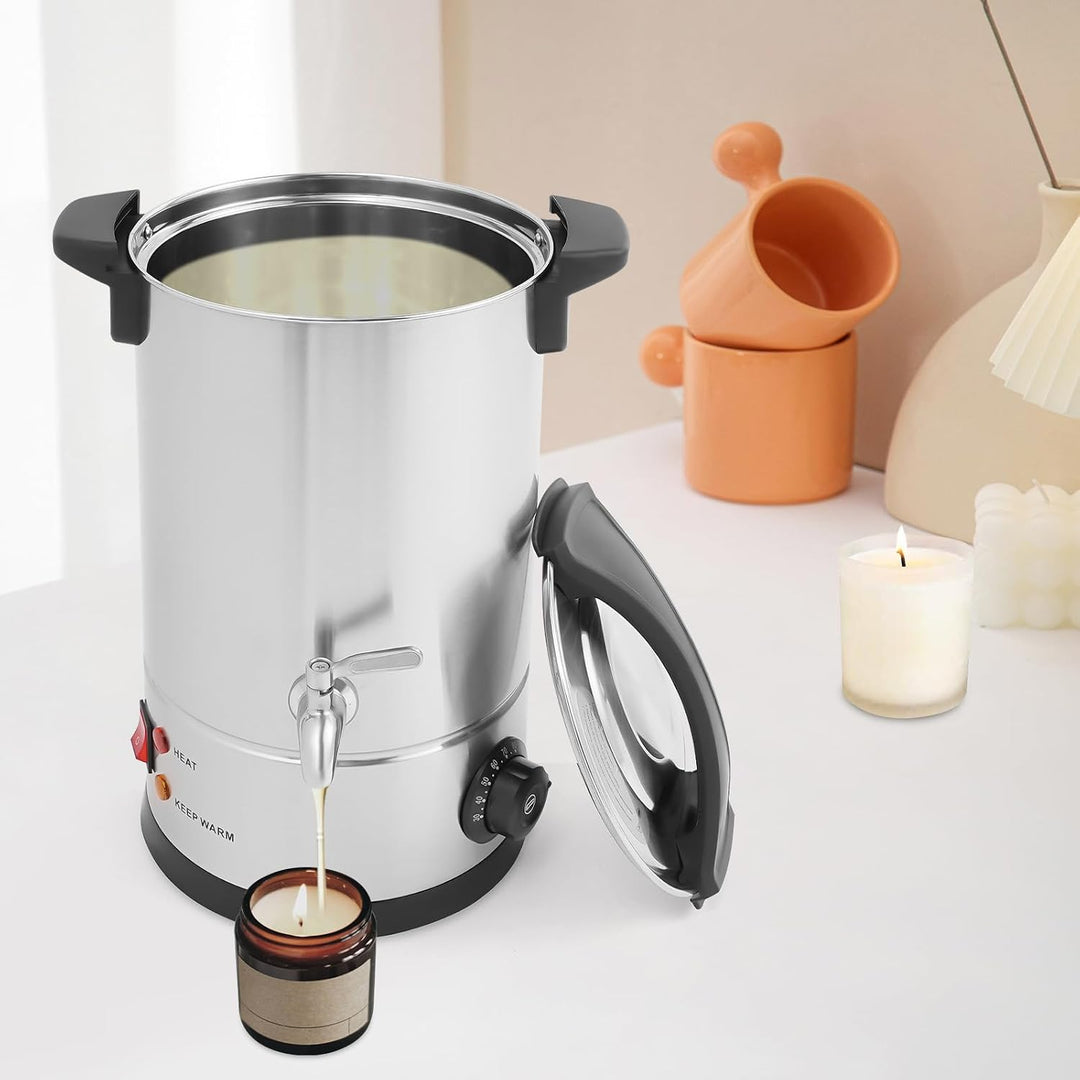 NiuLifeya Wachsschmelzer 8 L, Wachsschmelztopf 1800 W, 30 bis 110 °C | Elektrischer Wachsschmelztopf