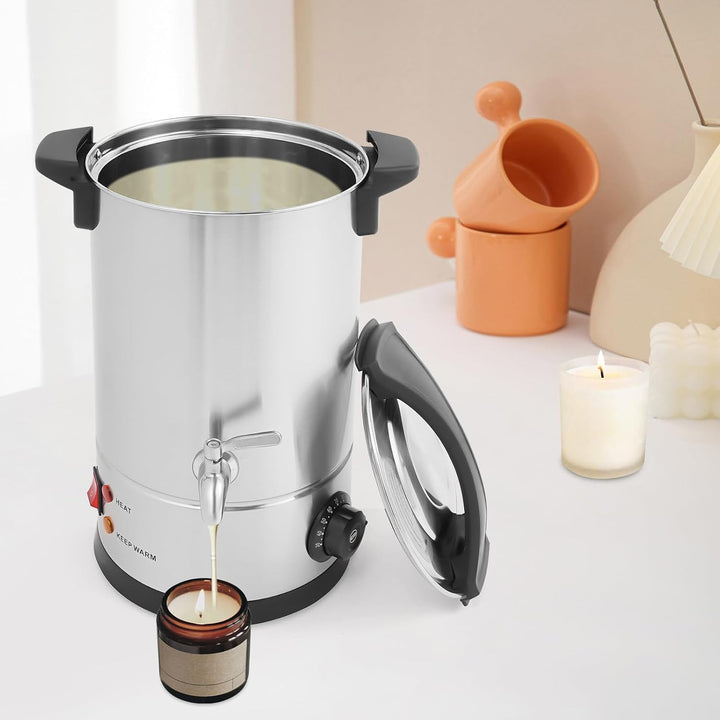 NiuLifeya Wachsschmelzer 8 L, Wachsschmelztopf 1800 W, 30 bis 110 °C | Elektrischer Wachsschmelztopf