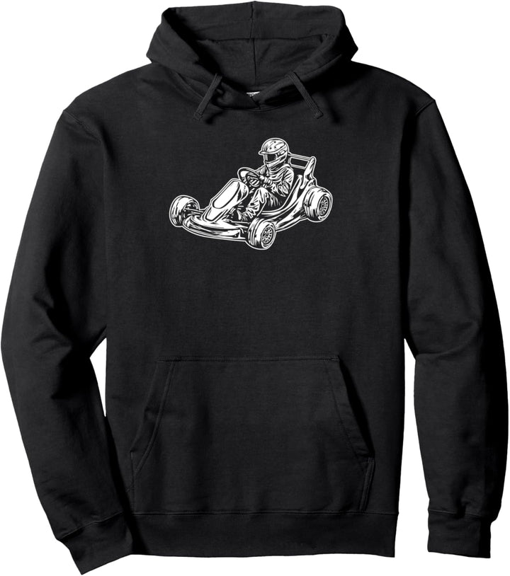 Kartfahren Kart Kartbahn Rennen - Kartsport Go Kartfahrer Pullover Hoodie
