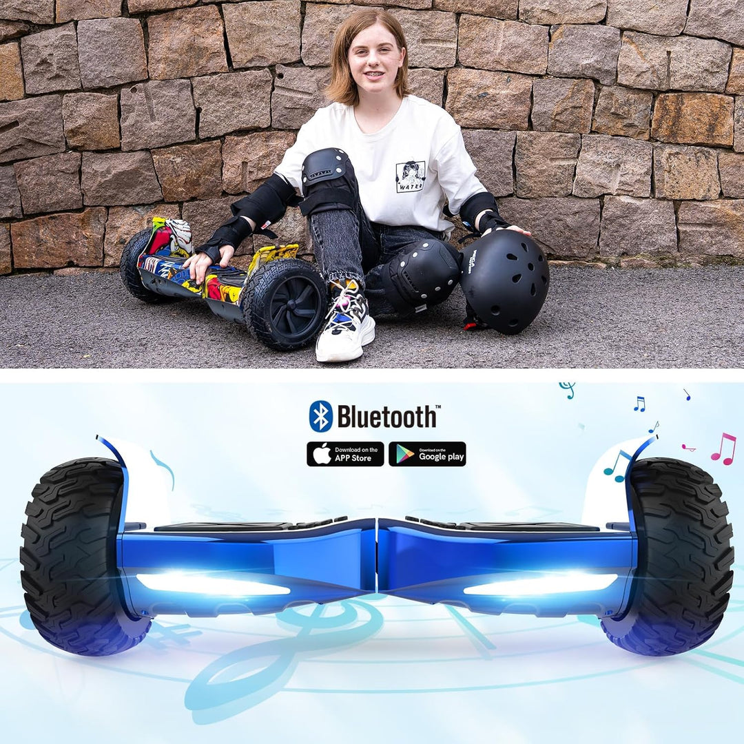 RCB Hoverboards SUV mit Sitz Hoverboards Off-Road, App-fähige Bluetooth Hoverboards, 8,5 '' Hummer +