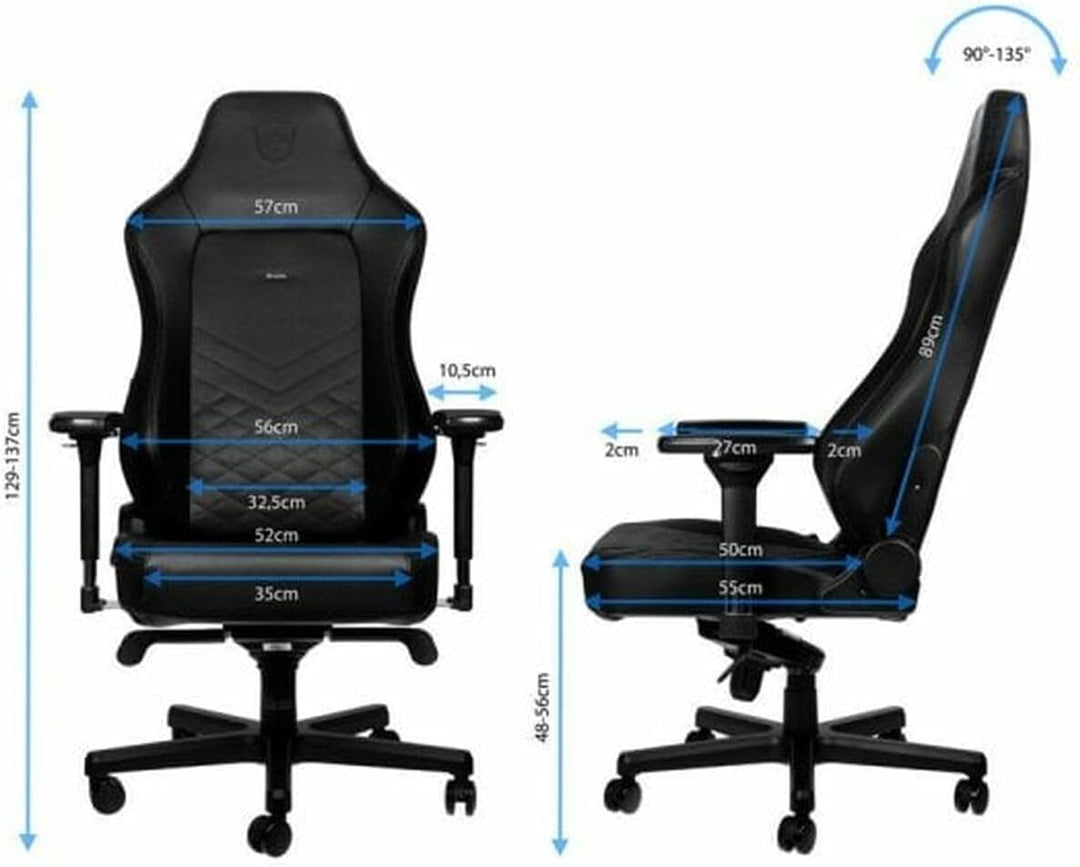 noblechairs Hero Gaming Stuhl 150 kg Belastbarkeit, PU-Kunstleder Bürostuhl Ergonomisch, Gamer Sesse