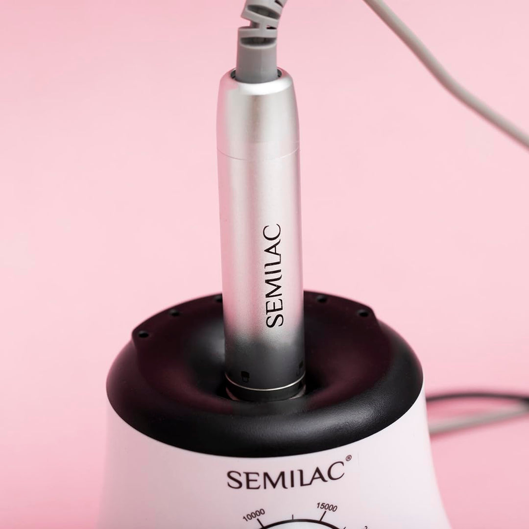 Semilac Nagelfräser 24W – Elektrischer Nagelbohrer für UV-, Gel- und Acryl-Lack, Handlich, Leise & V