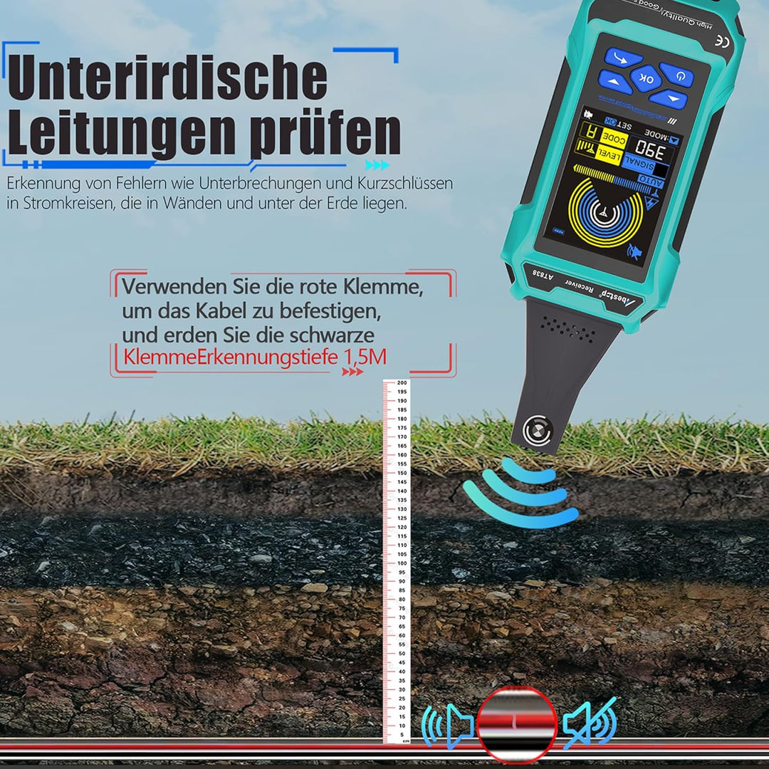AT838 Abestop Multifunktionale Kabeltester Locator Circuit Tracer mit Multimeter-Funktion, Undergrou