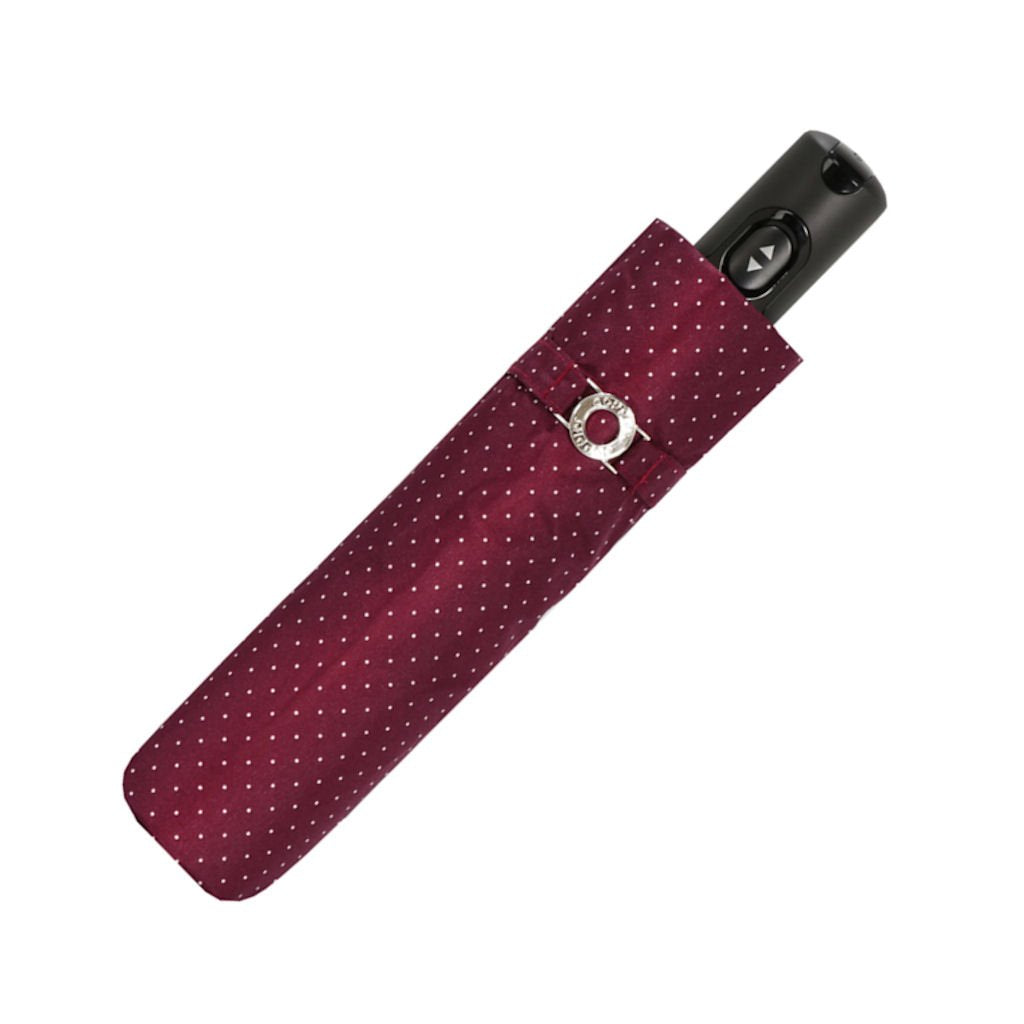 doppler Regenschirm Taschenschirm Chic Magic Carbonsteel Duomatic sturmsicher bis 100km/h dots Punkt
