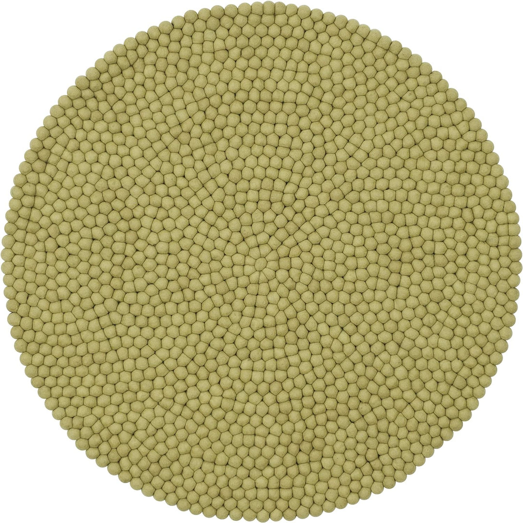 myfelt Pitt Filzkugelteppich — Ø 70 cm, ideal für Schlaf-, Wohn-, Kinderzimmer, Flur & Bad Ø 50 cm H