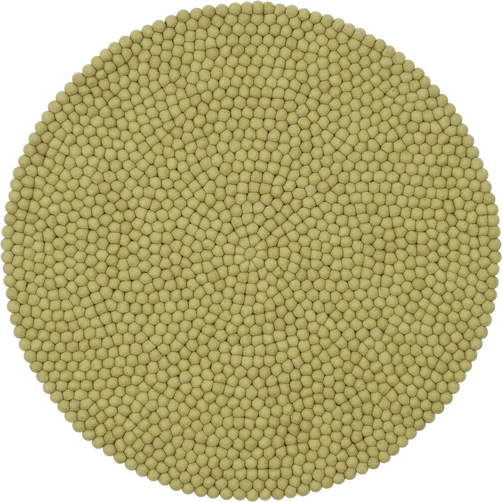 myfelt Pitt Filzkugelteppich — Ø 70 cm, ideal für Schlaf-, Wohn-, Kinderzimmer, Flur & Bad Ø 50 cm H