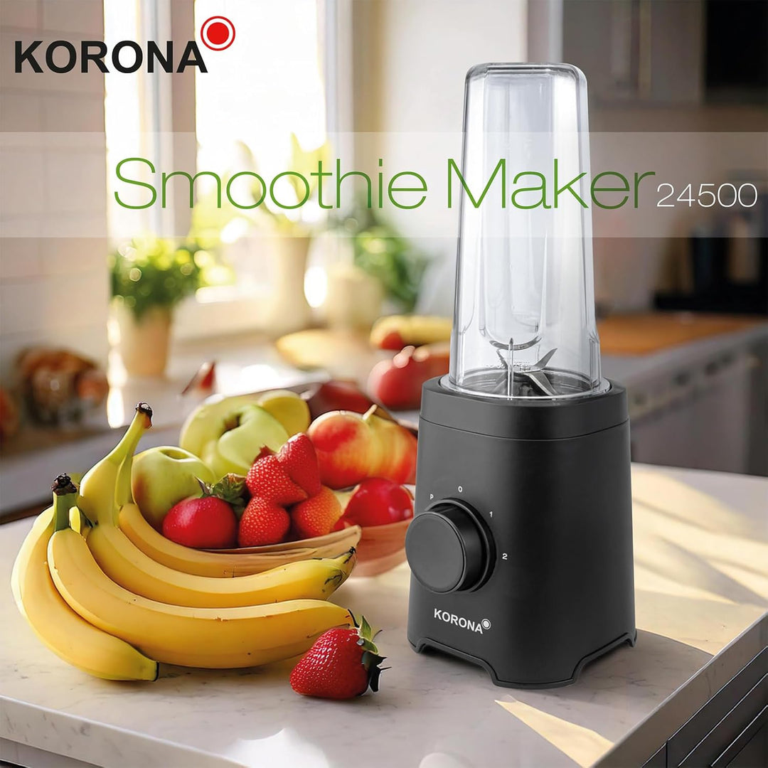 Korona 24500 Smoothie Maker | mit 2 Leistungsstufen & Pulse Funktion |für ein homogenes Mixergebnis