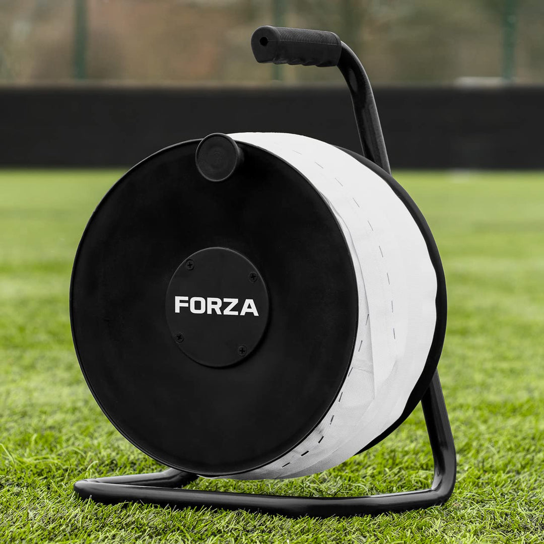 FORZA 100m Spielfeldmarkierungsband [3 Farben] - Linienmarkierung für Sportplätze Weiss, Weiss