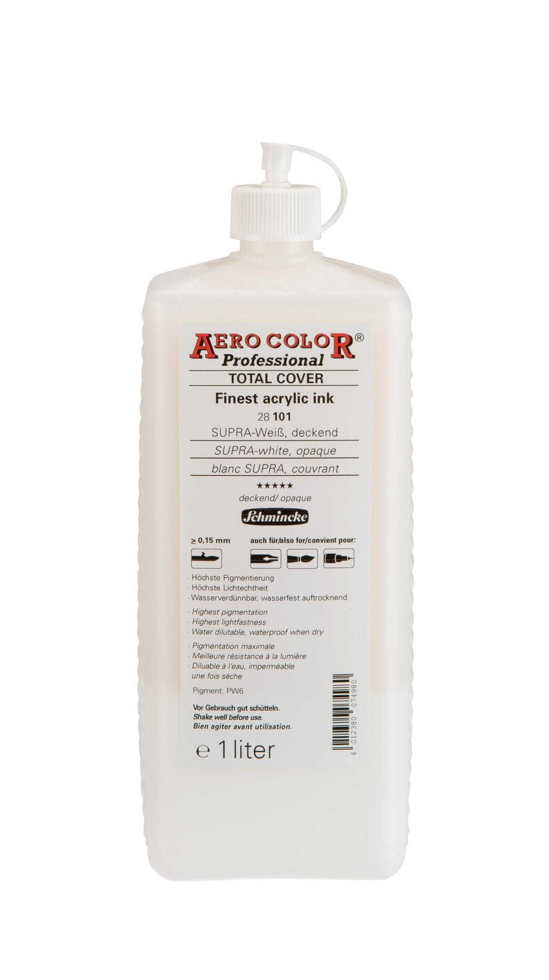 AERO COLOR Prof Airbrush 1000ml Supra Weiss deckend [Spielzeug]