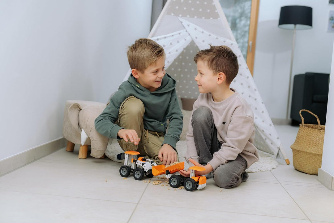 fischertechnik Junior Max Konstruktionsspielzeug ab 5 Jahren, 10 Modelle | Solar-Baukasten 576101 mi