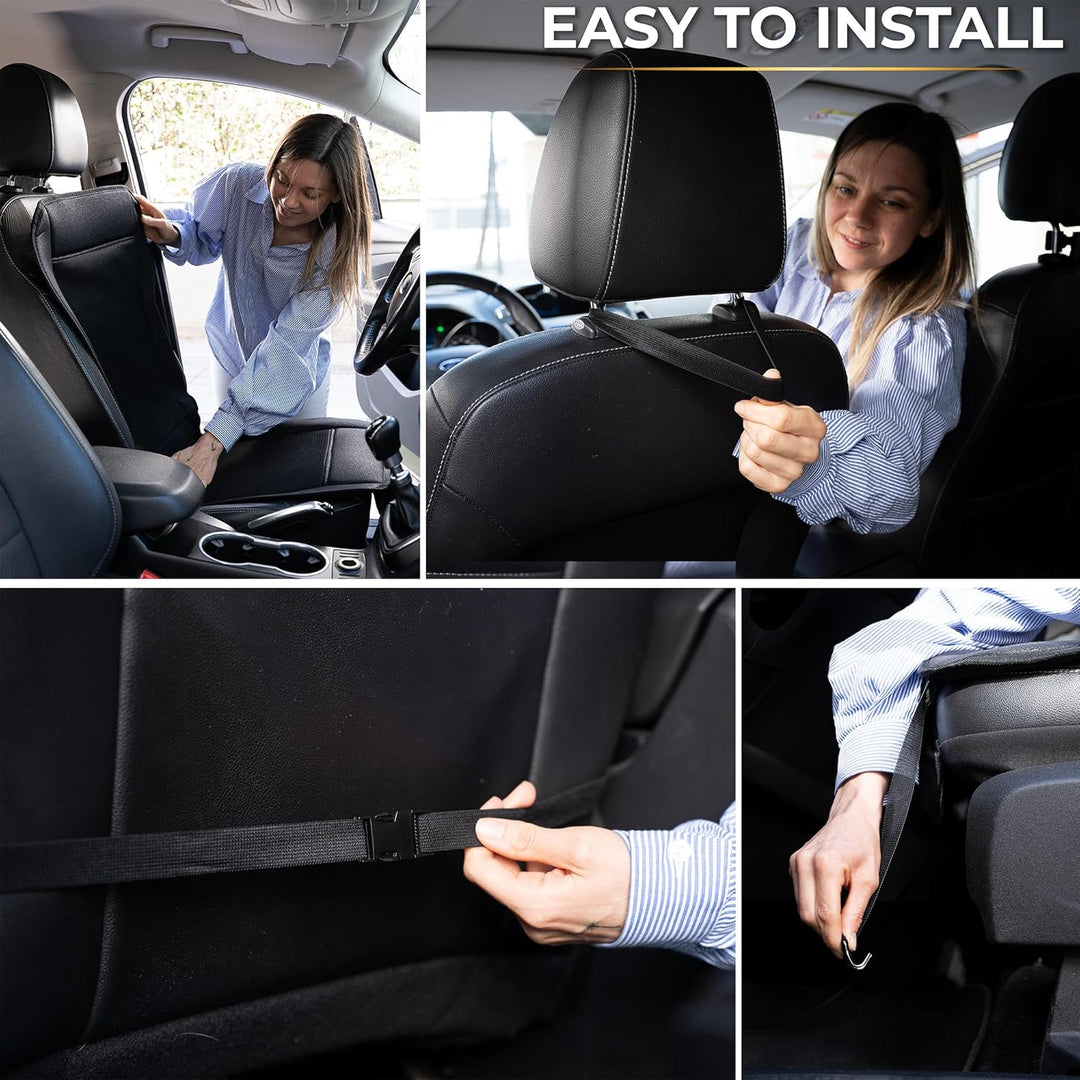 Zone Tech Kühlendes Autositzkissen, schwarz, 12 V, verstellbare Temperatur, Bequeme Kühlung, Autosit