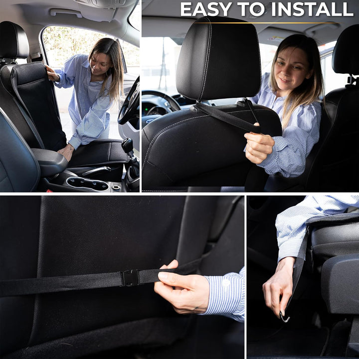 Zone Tech Kühlendes Autositzkissen, schwarz, 12 V, verstellbare Temperatur, Bequeme Kühlung, Autosit