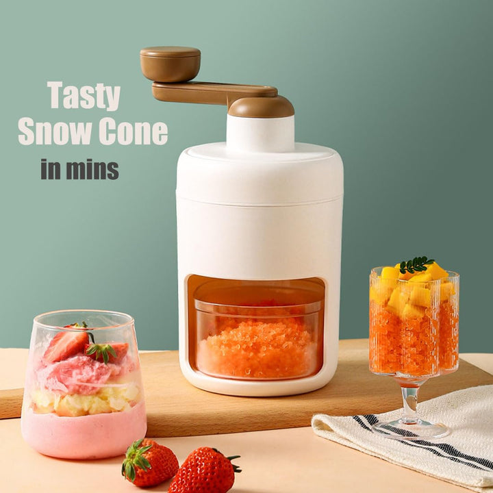 AXIM Eiswürfelmaschine für Zuhause, manueller Eisrasierer, zerkleinerte Eismaschine, mit Eiswürfelsc
