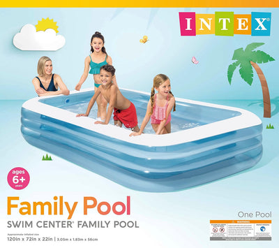 Intex 58484NP - Schwimm-Center Family Uni, 305 x 183 x 56 cm Blau 305 x 183 x 56 cm, Blau 305 x 183