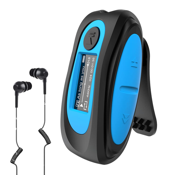 AGPTEK IPX8 Wasserdicht MP3 Player, 8GB HiFi MP3 Musik Player zum Schwimmen und Laufen, mit wasserdi