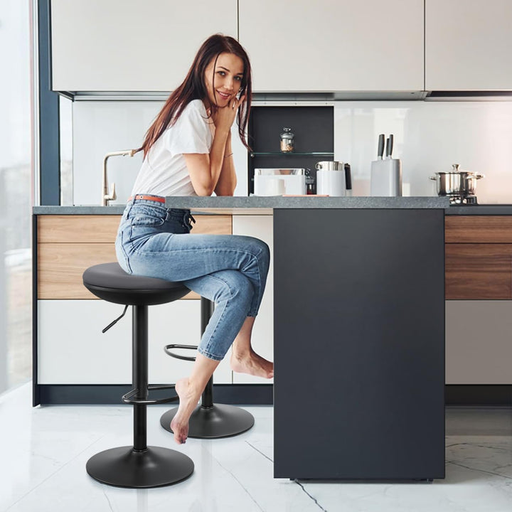 IWMH Ergonomischer Stehhocker, Bürohocker höhenverstellbar (Grau*2) | 360° drehbarer Arbeitshocker o