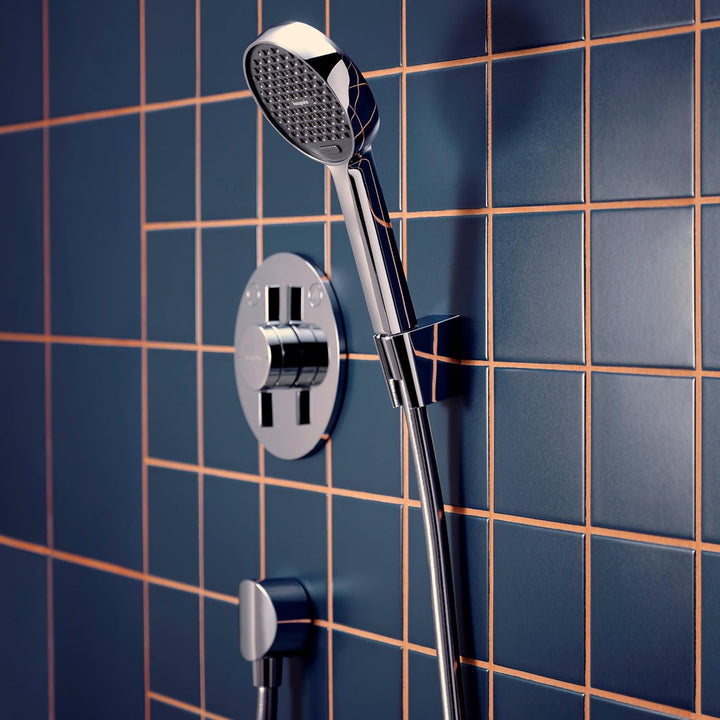 hansgrohe Activera Select S - Duschset mit Duschkopf wassersparend (EcoSmart, 2 Strahlarten), Duschs