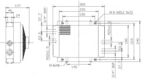 Hydraulikölkühler Öl-Luftkühler 12V mit lüfter 100L/min ST50