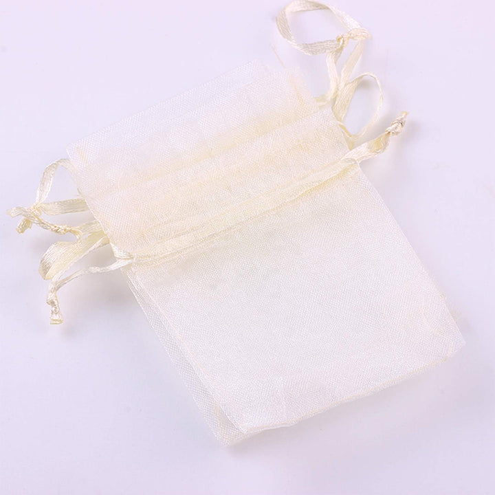 PLECUPE 100 Stück Organzasäckchen, Organzabeutel 30x40 cm, Tunnelzug Hochzeit Säckchen, Schmuckbeute
