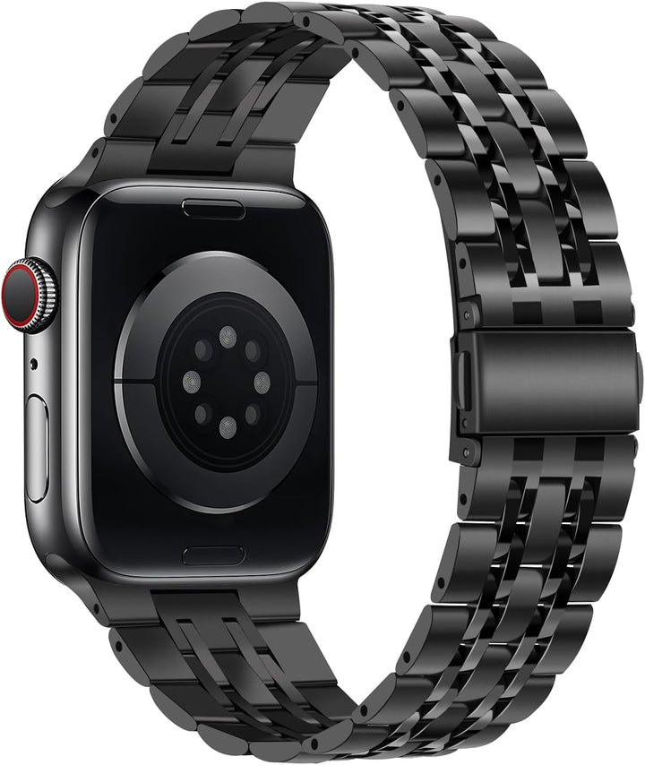 Tasikar Kompatibel mit Apple Watch Armband 42mm(Series 11/10) 41mm 40mm 38mm, Massives Edelstahl Met