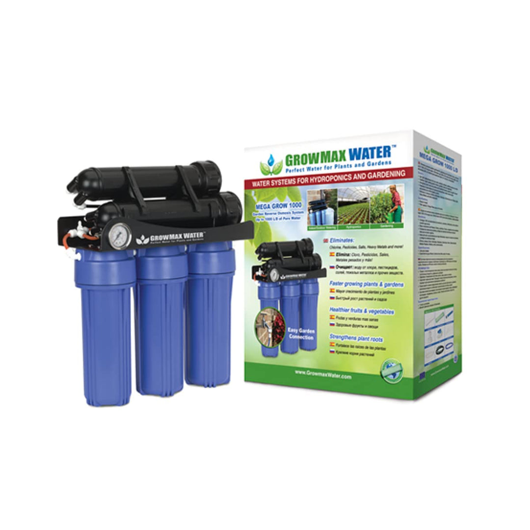 Mega Grow 1000. 5-stufiges Umkehrosmose-System für den Einsatz in Hydroponik und Gartenbau. Produzie