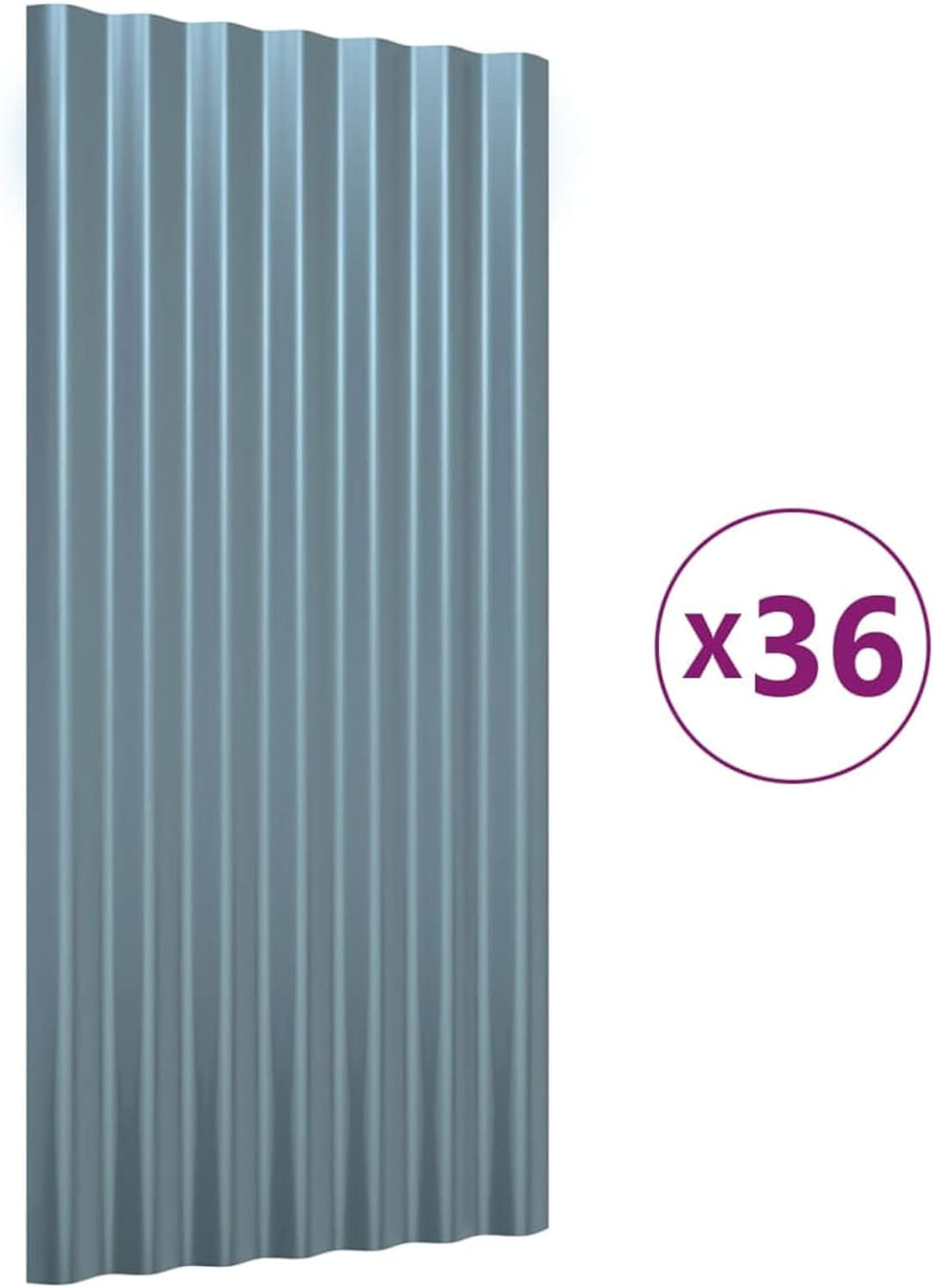 Susany 36 STK. Dachpaneele Dachpfannen Profilblech Trapezblech Dachblech Stahlblech Trapezbleche Dac