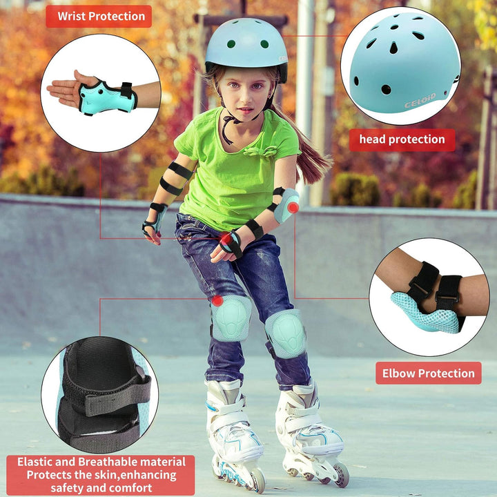 CELOID Kinder Fahrradhelm, Kleinkind Skateboard Helme für Alter 3-5-8-10-16 Jahre Jungen Mädchen, ve