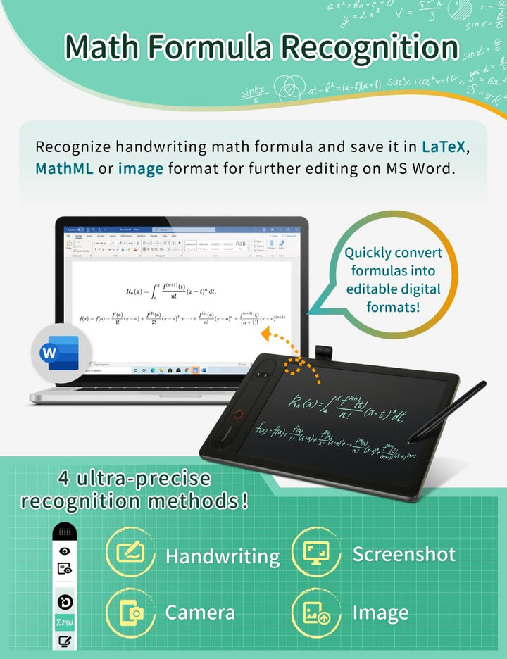 PenPower RemoteGo LCD Writing Pad | 2. Generation | Sichtbare Handschrift | 3-in-1-Software mit digi