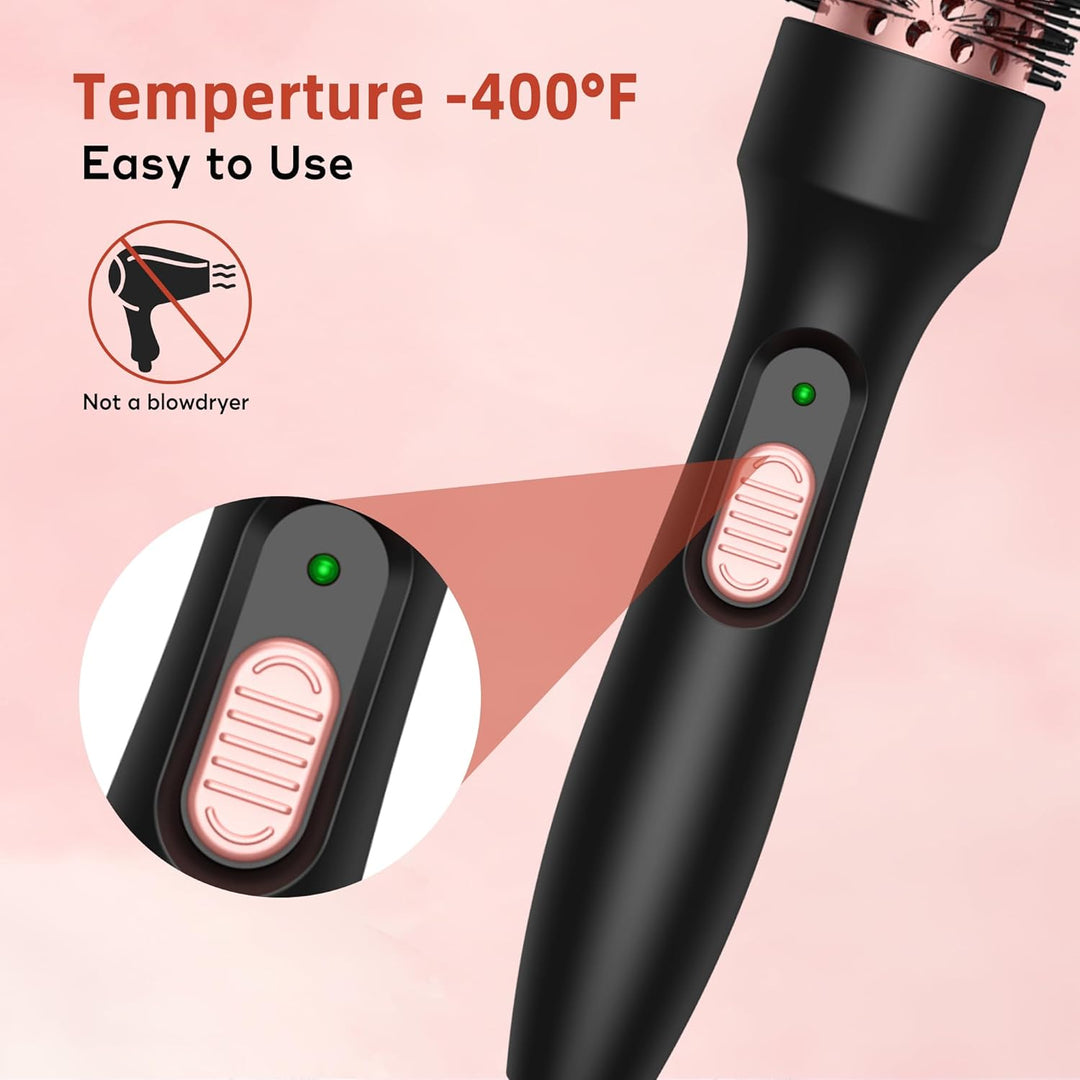 Thermal Brush 3 in 1, Thermobürste Wärmebürste 32mm, UKLISS Rundbürste 200℃, Lockenbürste Double Spa