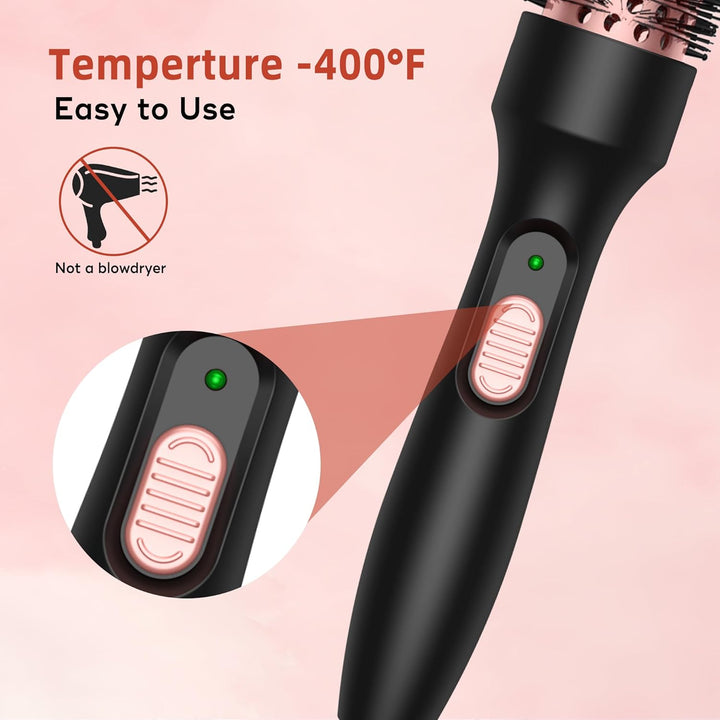 Thermal Brush 3 in 1, Thermobürste Wärmebürste 32mm, UKLISS Rundbürste 200℃, Lockenbürste Double Spa