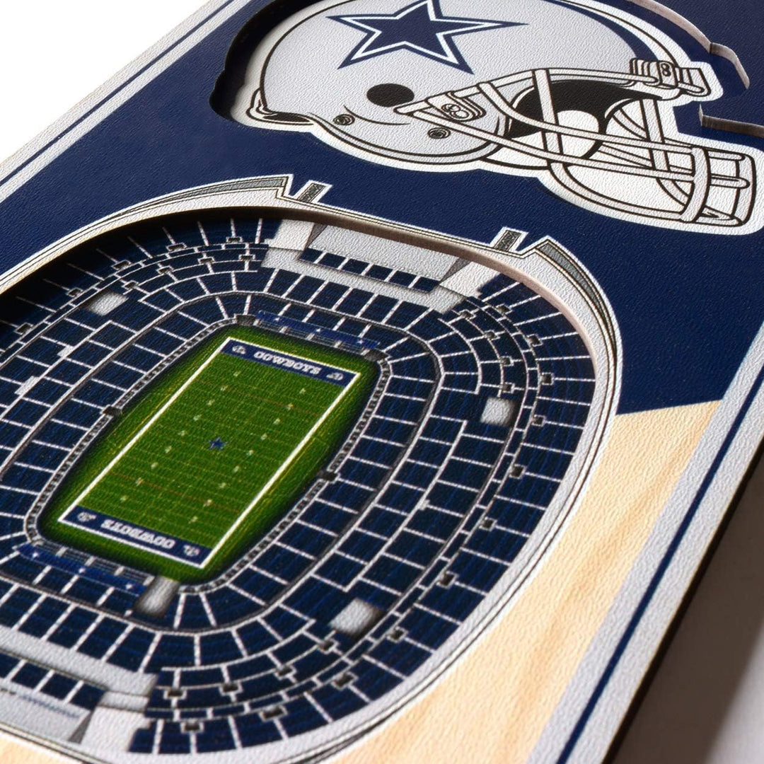 YouTheFan NFL 3D Stadion Banner, 15,2 x 48,3 cm Dallas Cowboys, Dallas Cowboys