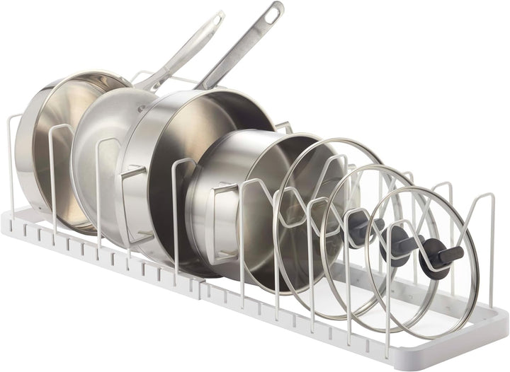 Extendable Pot Lid & Pan Holder - Tower - White Weiss, Weiss