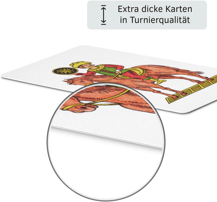 Napoletane Spielkarten LEINEN | extra Dicke Scopa Karten mit napoletanischem Bild | italienisches Sp