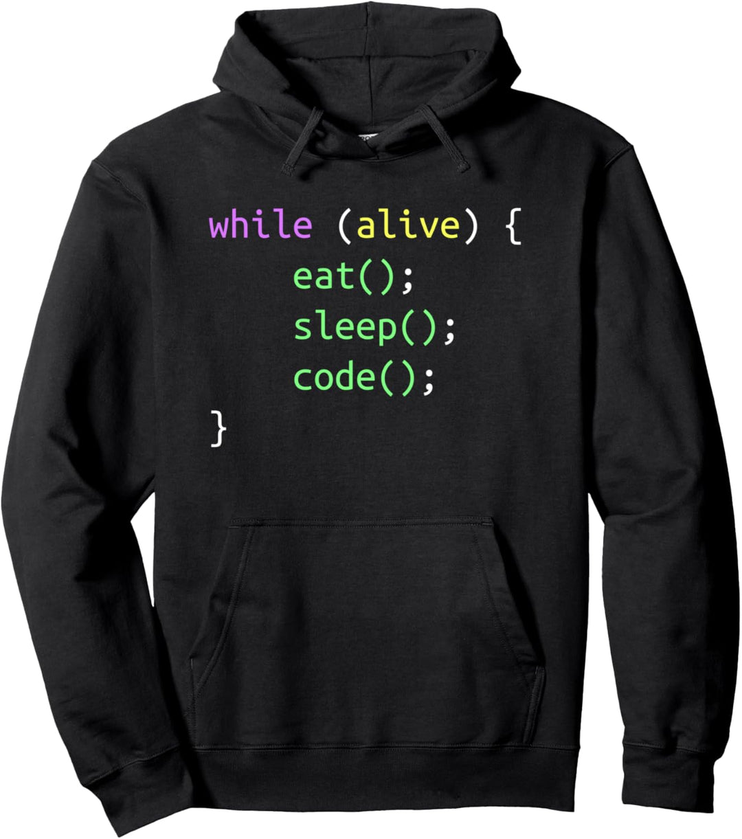 While Loop Gift Funny Programmer Coder Geek Nerd Developer Pullover Hoodie