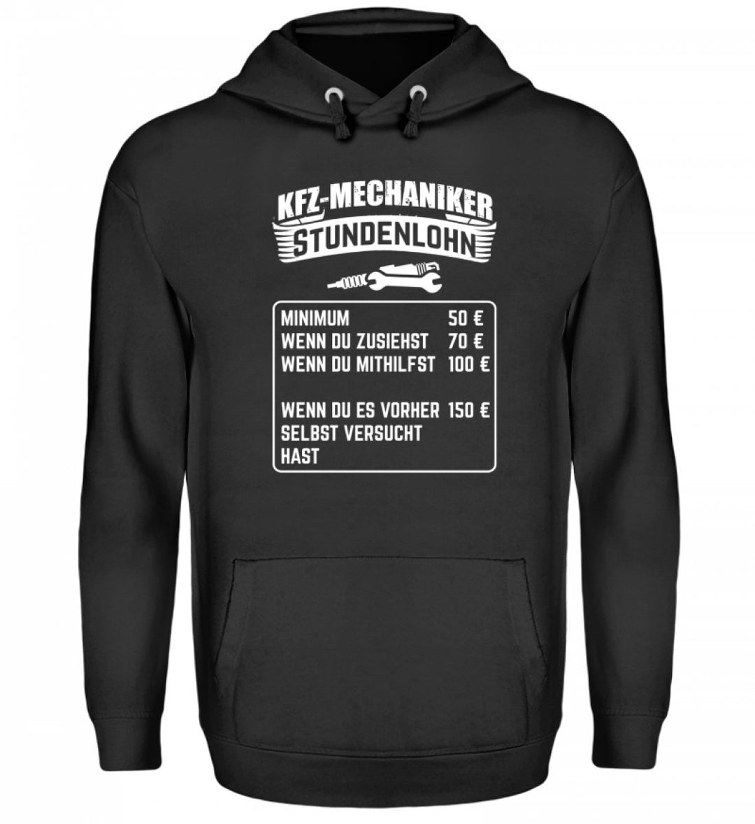 Chorchester Hochwertiger Unisex Kapuzenpullover Hoodie - Ideal für jeden KFZ Mechaniker! XXL Jet Sch