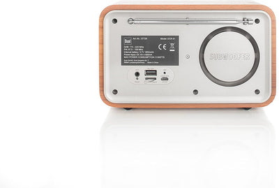 Dual DCR 51 DAB+ / UKW Radio mit Akku und Bluetooth, Braun