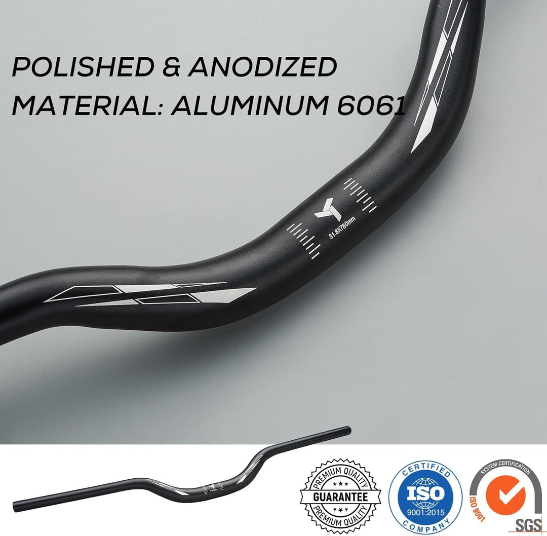 Corki Cycles Professioneller MTB Lenker 31,8mm, Fahrrad Lenker Aluminiumlegierung Leichter Fahrradle