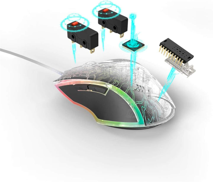 uRage Gaming-Maus “Reaper 220 Illuminated”, schwarz, Anti-Rutsch-Beschichtung, Omron Click Switches,