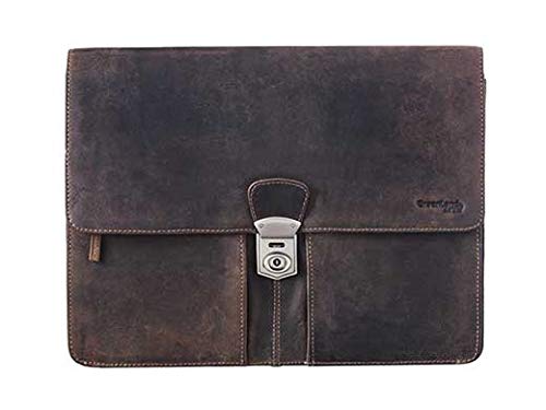 Greenland Nature Stone Portfolio Collegemappe Leder 36 cm