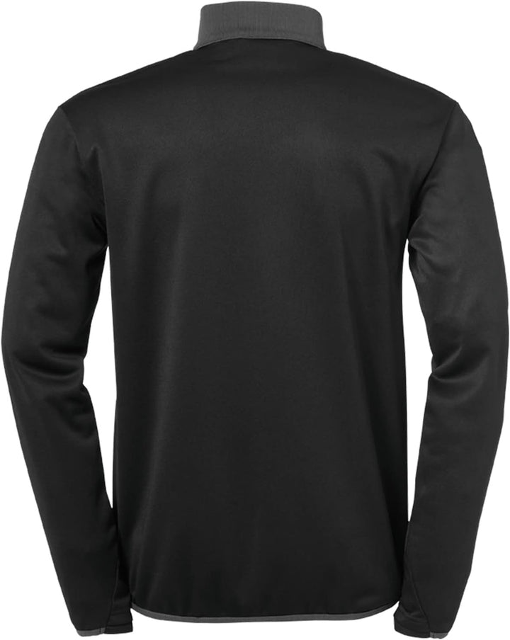uhlsport Unisex Kids Offense 23 1/4 Zip Top Kinder Sweatshirt, Schwarz/Anthra/Limonengel