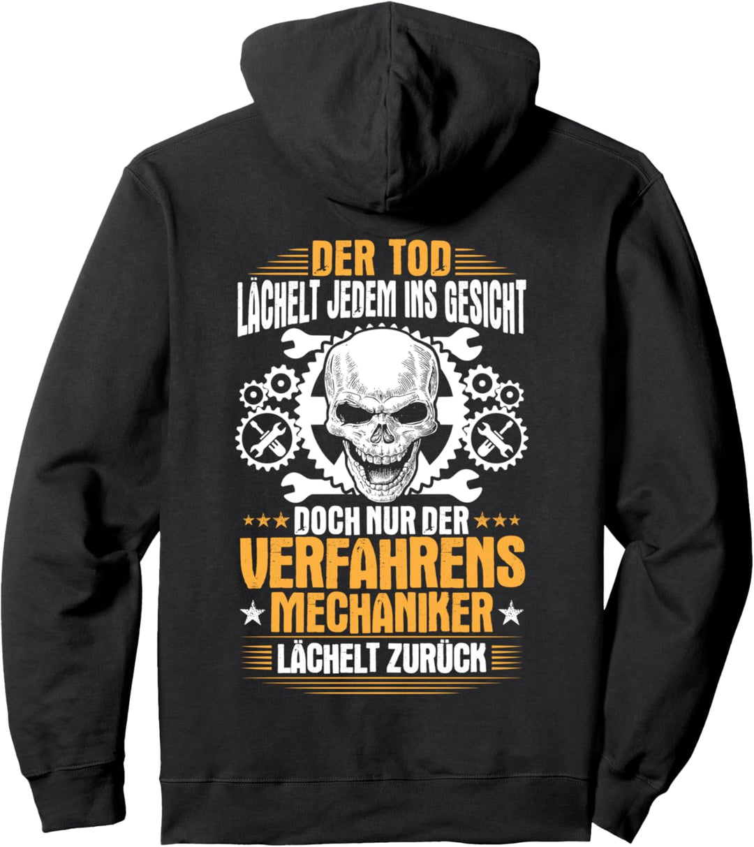 Lächeln Verfahrensmechaniker Pullover Hoodie