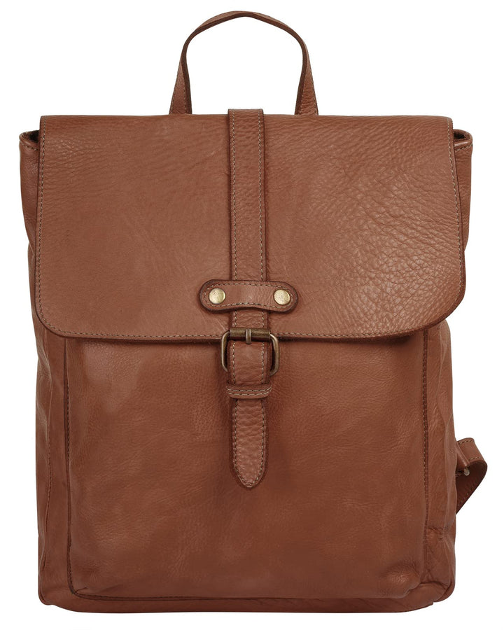 Samantha Look Rucksack Echt Leder Damen - 021380 Cognac, Cognac
