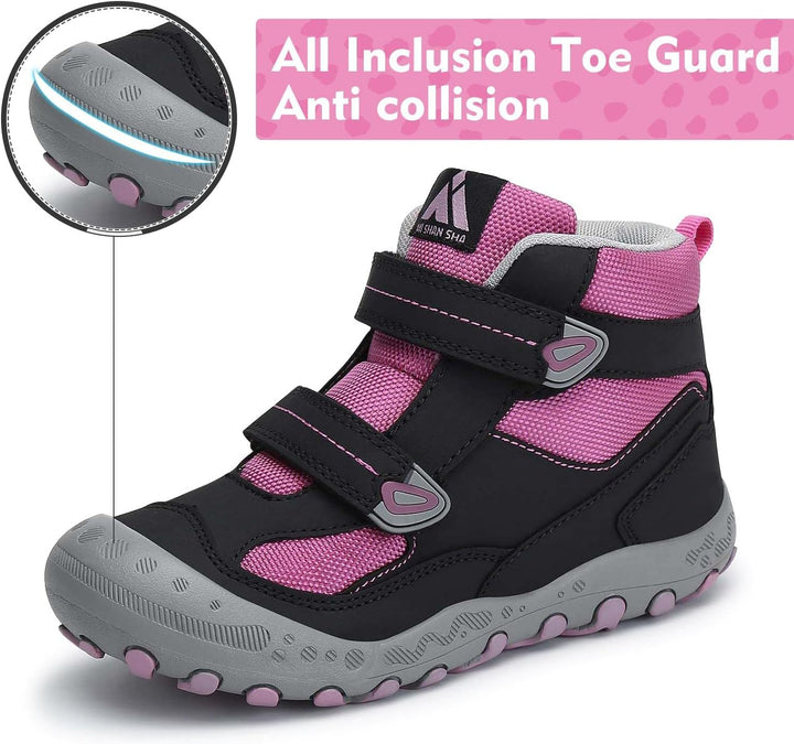 Mishansha Kinder Wanderschuhe Trekking Wanderstiefel Outdoor Trekkingschuhe 33 EU Erikaviolett, 33 E