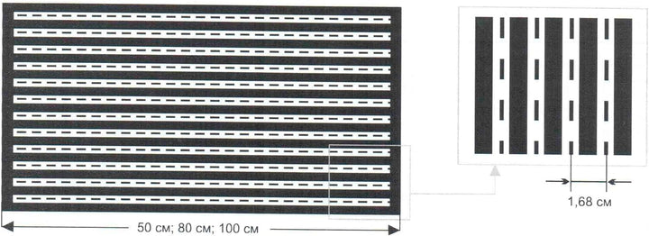 Calorique Infrarot Heizfolie Elektrische Fussbodenheizung 100 cm Set 220 W/m² 2,0 m² - effiziente un