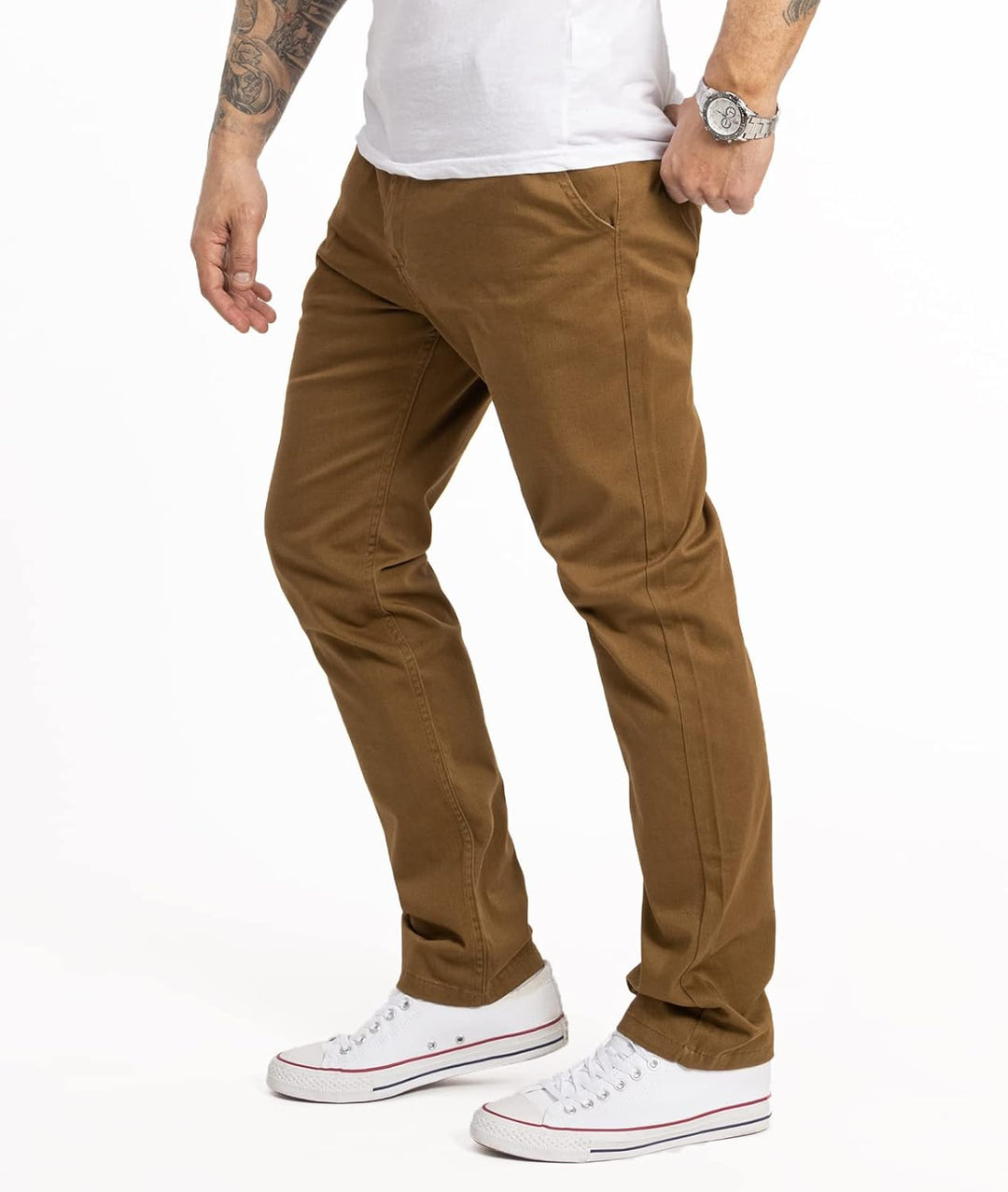 Indumentum Chino Hose Basic Regular Fit IR-506 29W / 30L Braun, 29W / 30L Braun