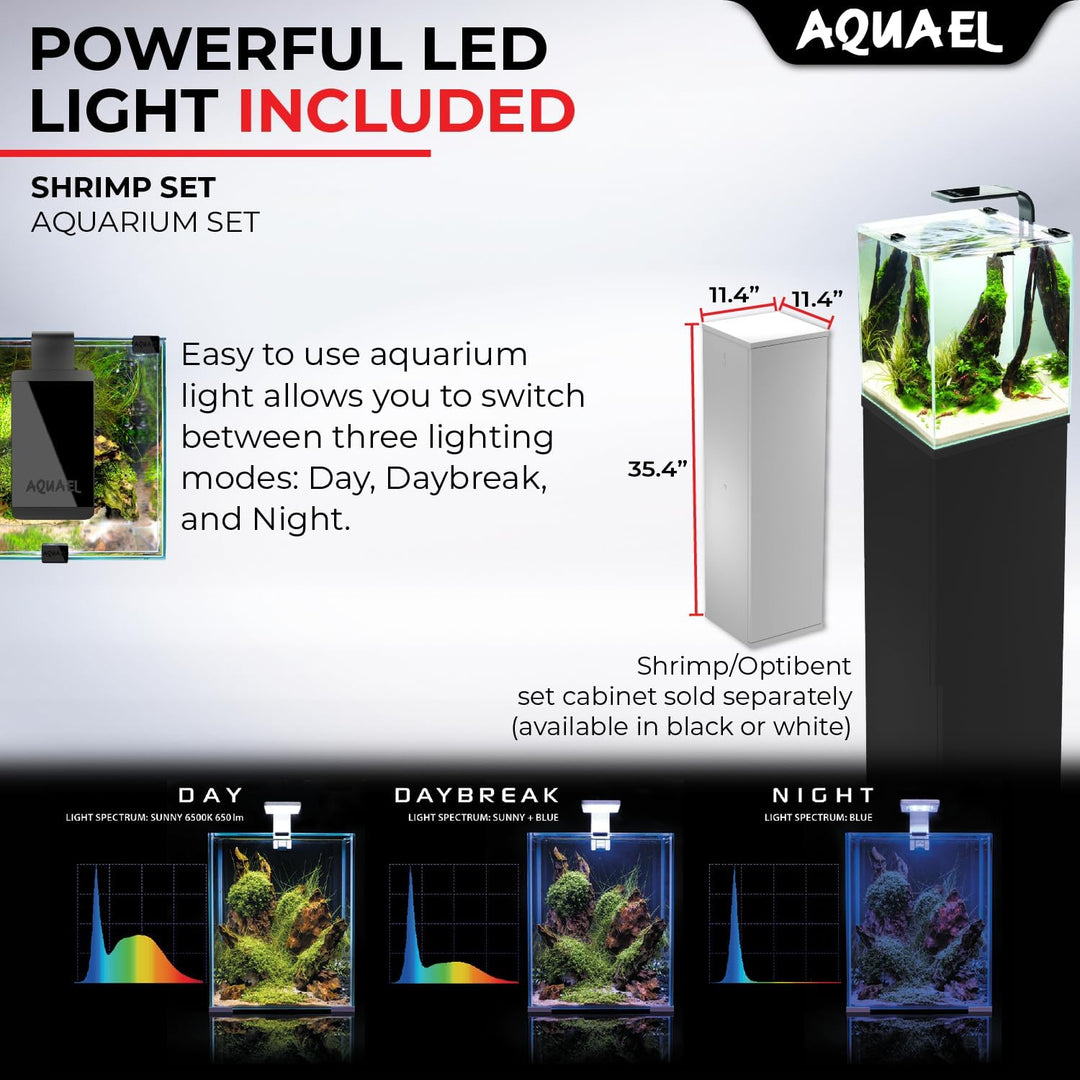 Aquael 122981 Shrimp Set Day&amp;Night 30, weiss, 6.05 kg, 20 Liter