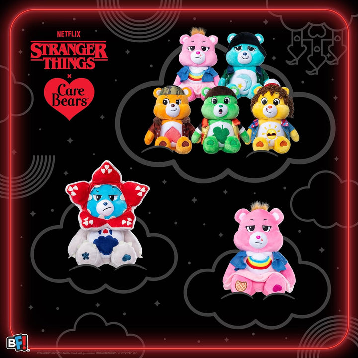 Basic Fun Care Bears x Stranger Things Tenderheart Bear als Lucas – 22 cm Fun Size Plüsch – Limitier