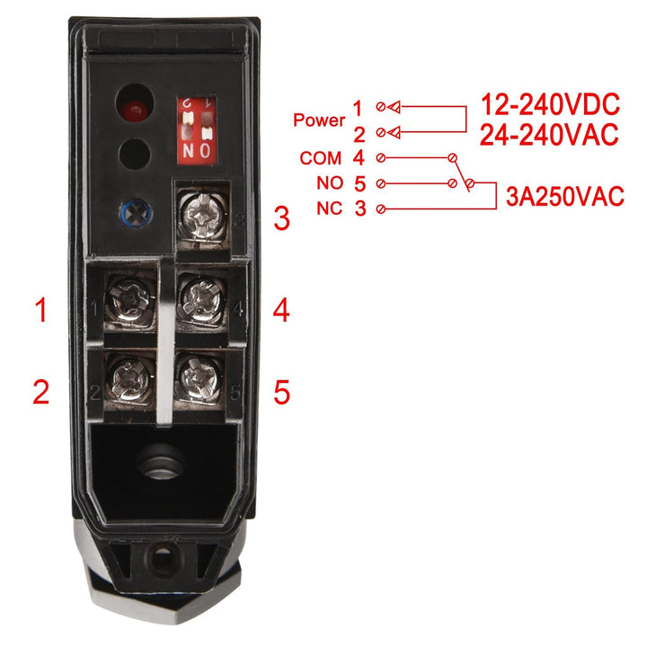 Heschen Fotoelektrischer Schalter E3JM-R4M4 DC12-240V 3A 250VAC 30VDC 24-240VAC Diffusentyp Erfassun
