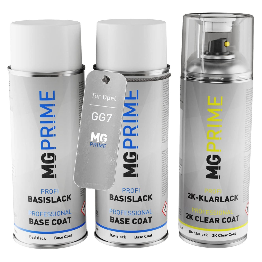 MG PRIME Autolack 2K Spraydosen Set für Opel GG7 / 50S Pull Me Over Red 4 / Lavarot Grundlack Basisl